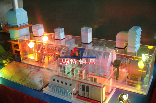 燃气汽轮机发电站模型